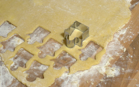 Christmas biscuits preparation